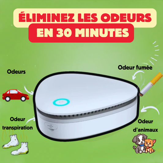 OdorGO™ Éliminateur d'Odeurs Portatif à l'Ozone