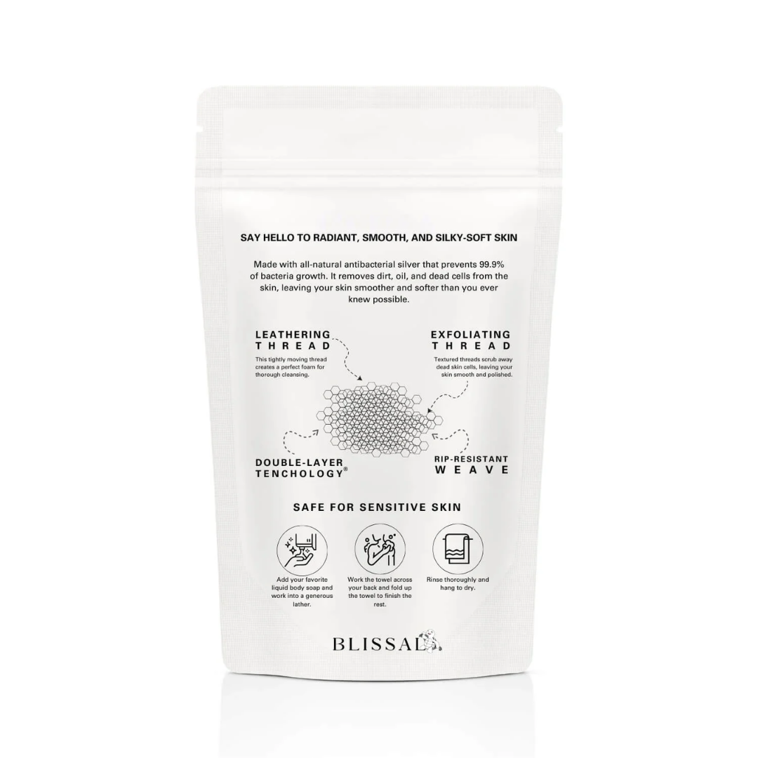 Serviette De Douche Antibactérienne Exfoliante Blissal