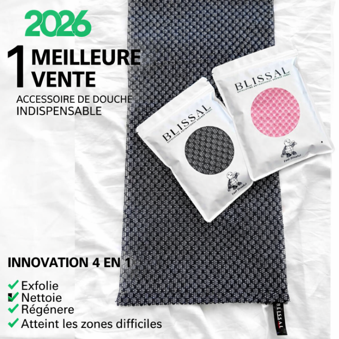 Serviette De Douche Antibactérienne Exfoliante Blissal
