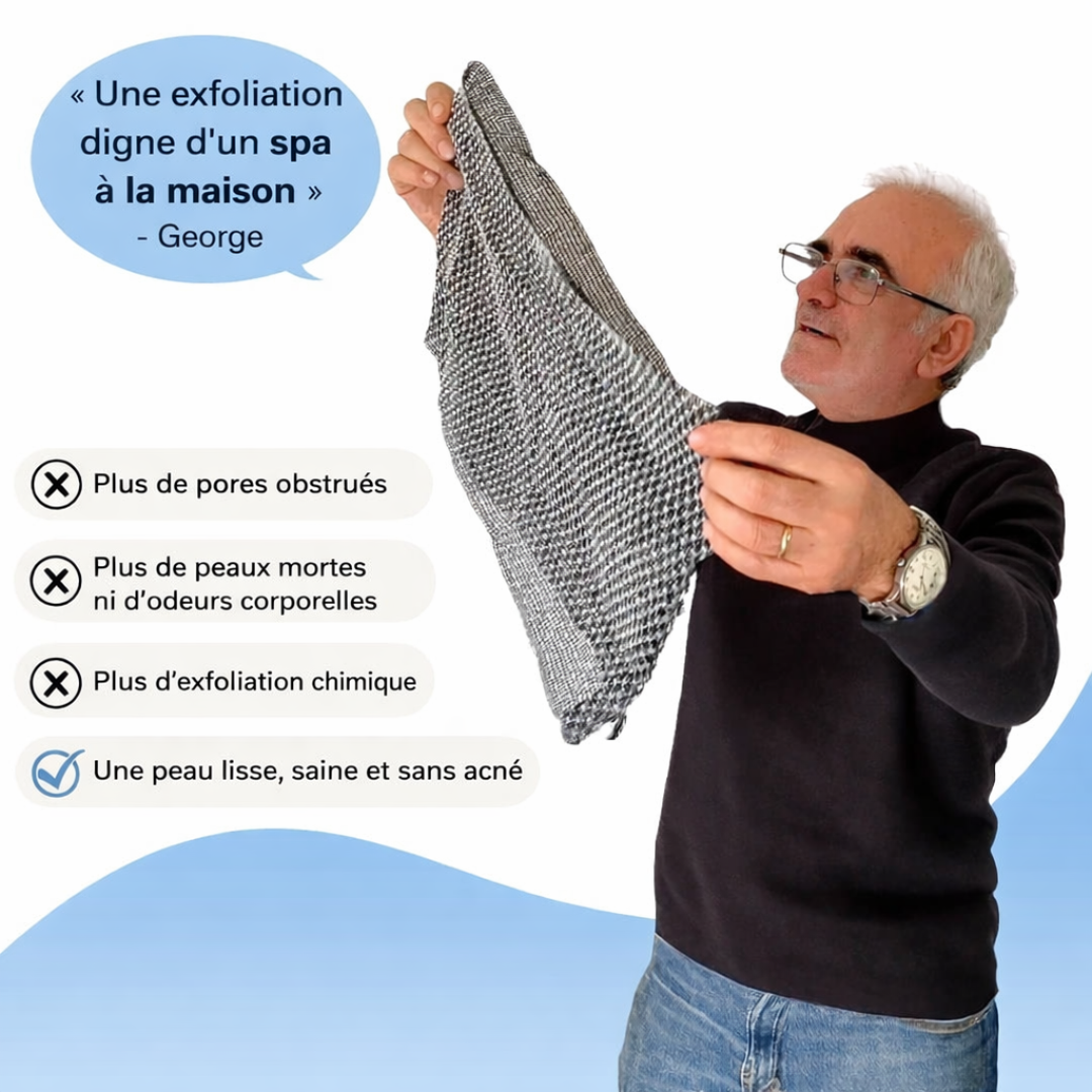 Serviette De Douche Antibactérienne Exfoliante Blissal