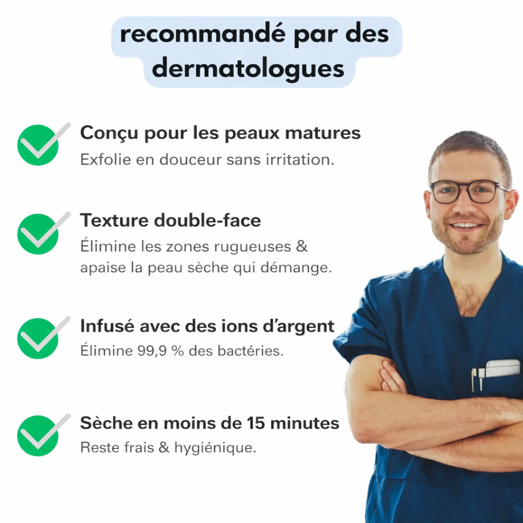 Serviette De Douche Antibactérienne Exfoliante Blissal